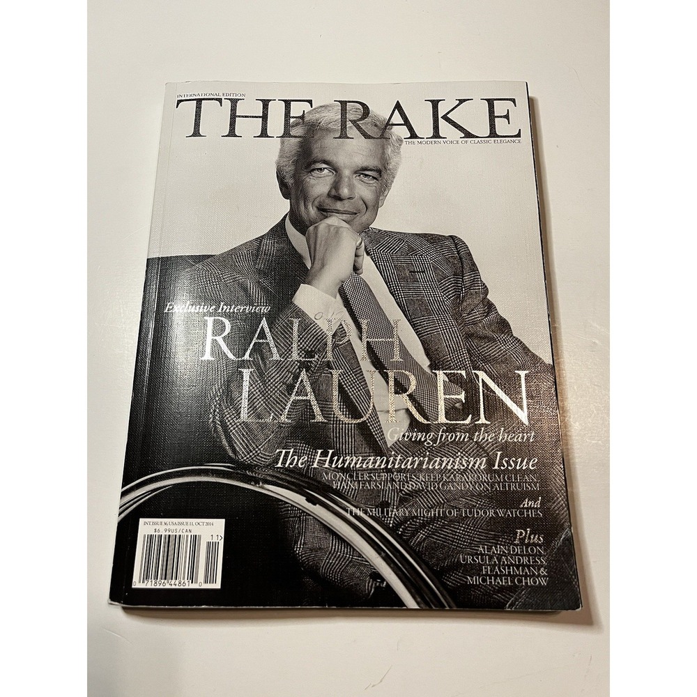 The Rake Magazine #36 2014,Ralph Lauren,Alain Delon,Ursula Andress,Michael Chow